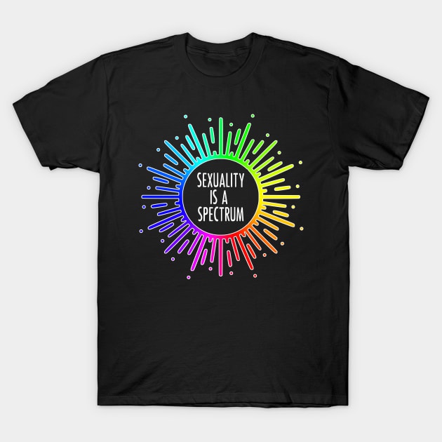 Sexuality Is A Spectrum T-Shirt by prettyinpunk